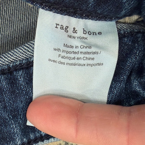 rag & bone Dre Low Rise Slim Boyfriend Women's Blue Jeans Size 26 - Picture 9 of 13